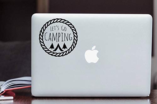 Calcomanía de vinilo CECILIAPATER para aventura de campamento, para tienda de campaña, Apple MacBook Sticker/Wildlife Forest Wonderlust Laptop Decal/iPad