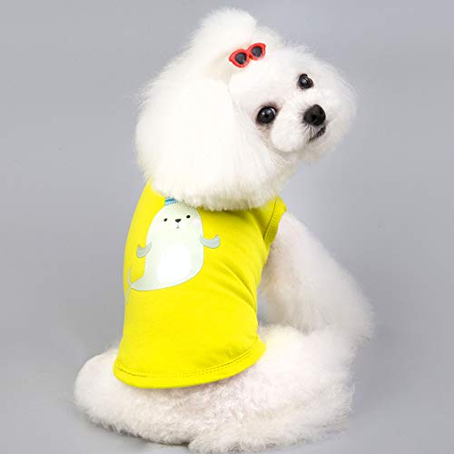 Camisas para perros Camiseta de tela para perro mascota Perrito Gato Chaleco Disfraz de ropa para perros Hembra Masculino para Pequeño perro mediano -2pcs
