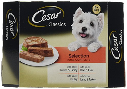 Cesar Classics  - Comida para perros, selección mixta, 8 x 150 g, paquete de 3