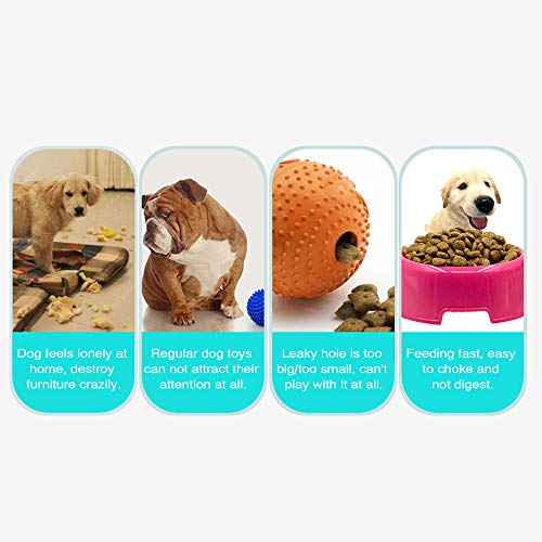 Crazy lin Bola para Tratar Perros Frisbee, Juguetes interactivos para Perros IQ Que dispensan Alimentos, Juguetes para Perros, Alimentador Lento para perseguir Mascotas Masticar Jugar