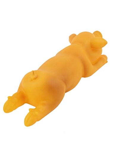 DealMux simulatie Pig Shaped Pet Dog Dog Yorkie speel Squeaky Toy geel