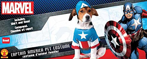 Disfraz Oficial de Perro Rubie'S, Capitán América, Talla Grande