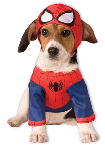 Disfraz para mascota - Spiderman superhéroe, perro talla M