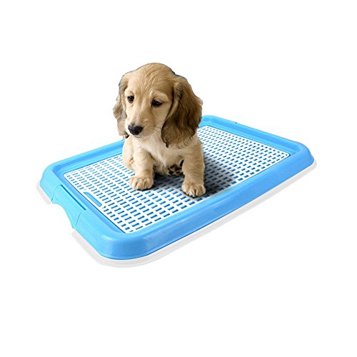 Dog Toilet, Interior Mascota Cachorro Potty Training Pad soporte, protección del suelo bandejas para perros y gatos