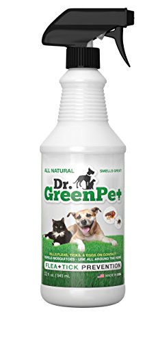 Dr.GreenPet: spray natural para pulgas y garrapatas (945 ml).