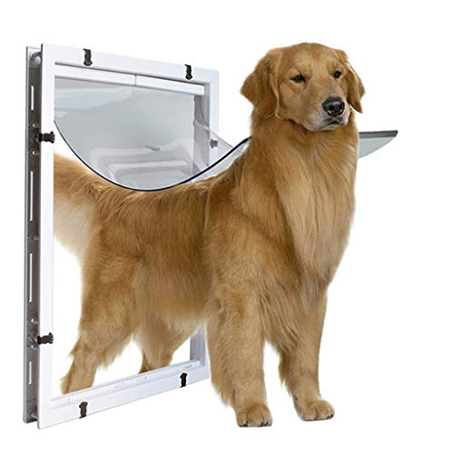DSGG Plástico Puerta for Mascotas, sólido Diseño de instalación Sencilla for Golden Retriever Rottweiler Perro Grande Entrando en el Umbral