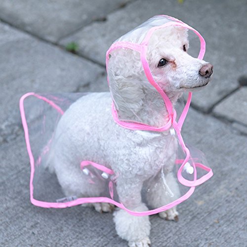 Ducomi Dogalize - Impermeable de tipo poncho con capucha para perros
