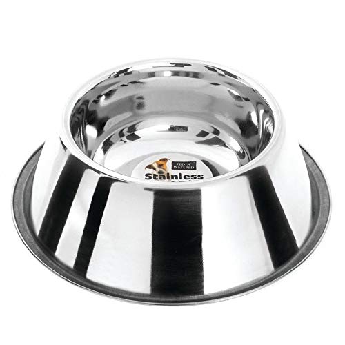 Fed N Watered - Comedero de acero inoxidable modelo Cocker Spaniel para perros (25cm) (Variado)