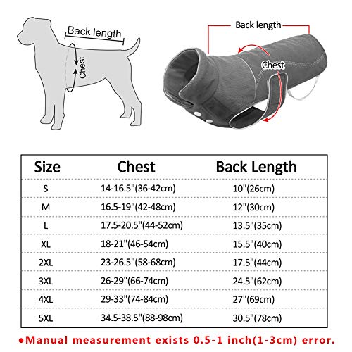 Feidaeu Capa del suéter para Mascotas Chaqueta Reflectante, cálida, Deportiva y de Ocio Activa y Activa para Perros pequeños, medianos y Grandes