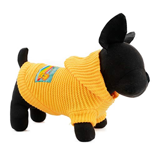 Feidaeu Suéter para Mascotas Ropa para Perros Gato Ropa de Punto Cálido Suave y cómodo Transpirable Chaqueta con Sombrero