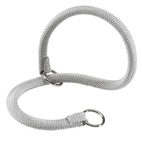 Feplast 75381299W2 Collar Estrangulador para Perros Sport Cs13/70, Robusto Cordón de Nailon, A: 70 Cm - B: 13 Mm Plateado