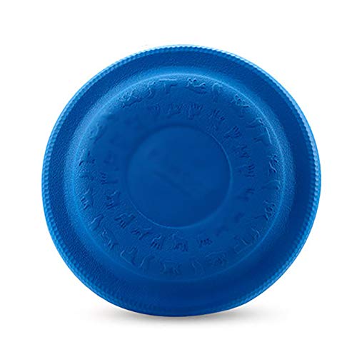 Frisbee Perro, No Tóxico Goma Frisbee De Caucho, Ligero Y Duradero, Surtido De Disco Que Vuela para Jugar Al Aire Libre,Azul,23cm