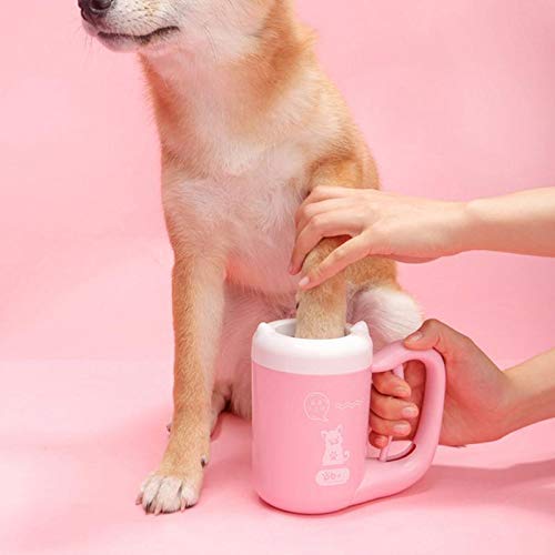 GJNVBDZSF Herramienta de Limpieza de Tazas más limpias Tazas de Cepillo de Lavado de Silicona para Pug Bulldog Perros pequeños Gatos