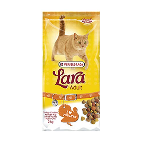 Global Pienso para Gatos 2 kgs | Comida para Gatos Lara con Pavo | Alimento seco para Gatos