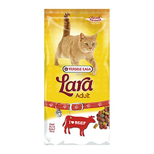 Global Pienso para Gatos 350 grs | Comida para Gatos Lara con Buey | Alimento seco para Gatos
