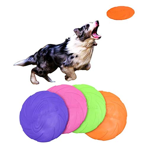 GOUSHENG Frisbees Perros Juguetes Paquete De 5 Discos Para Perros Frisbee, 6 Pulgadas, Juguetes Para Entrenar Perros Voladores Discos Voladores Flyer Juguete Para Mascotas Blando Disco Volador Disco V