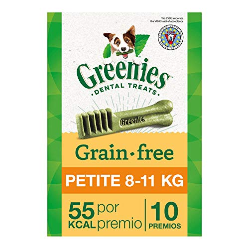 Greenies Snack Dental Grain Free Petite para Perros de 7kg a 11kg, Bolsa de 170g (Pack de 6)