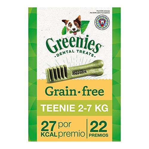 Greenies Snack Dental Grain Free Teenie para Perros Toy, Bolsa de 170g (Pack de 6)