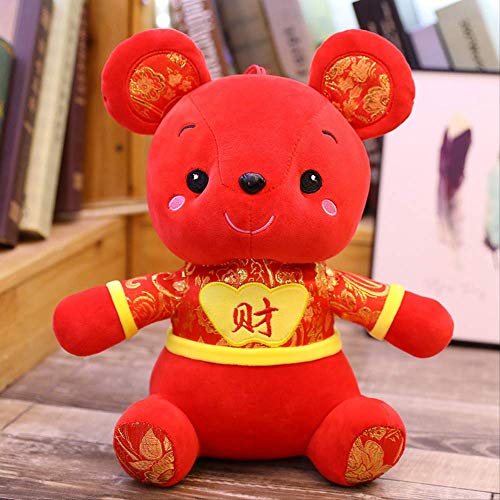 Gtrjin Kawaii Rat Soft Toys 36Cm, China Dress Mascot Rat Plush Toy, Regalo De Decoración De Fiesta