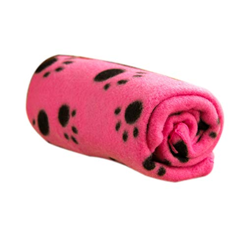 Haplws Manta para Perros Manta para Mascotas de Felpa de Doble Cara Manta de vellón Suave Manta de Invierno Suave y cálida 100 * 70 cm
