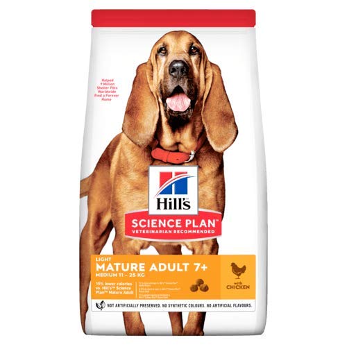 Hills Science Plan Canine Mature Adult 7+ Light Medium Pollo 14Kg 14000 g