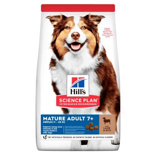 Hills Science Plan Canine Mature Adult 7+ Medium Cordero & Arroz 14Kg 14000 g