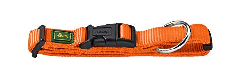 HUNTER 42593 - Collar para Perros Vario-Plus l, 40-63 cm, Nylon, Naranja