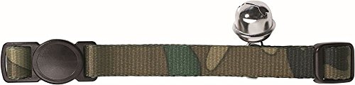 HUNTER Collar Gato Camuflaje Nylon Seguridad Clic, Verde