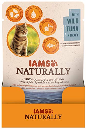 IAMS Naturally Atún, húmedo Forro con Atún para Adultos Gatos