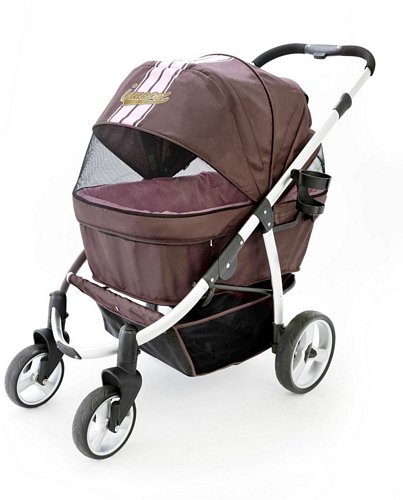 InnoPet Buggy de Aluminio Perros hasta 35 kg, Color Brown Pink