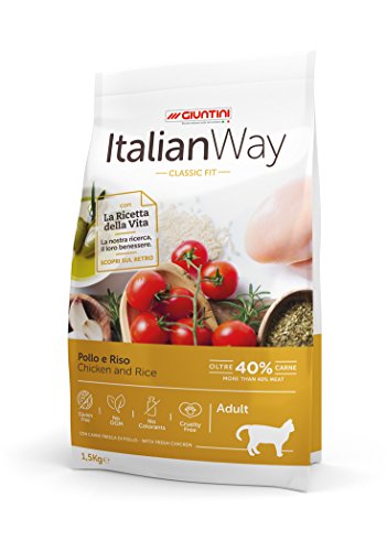 Italian Way Comida para Gatos Classic Fit Pollo y arroz – Adult – 8000 gr