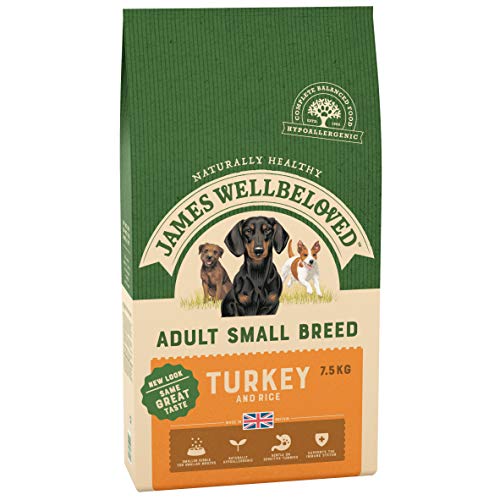 James Wellamoved Comida para Perro Adulto pequeña Raza Turquía y arroz
