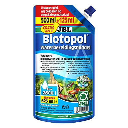 JBL Rellenador Biotopol para el Tratamiento del Agua del Acuario, 500 ml + 125 ml