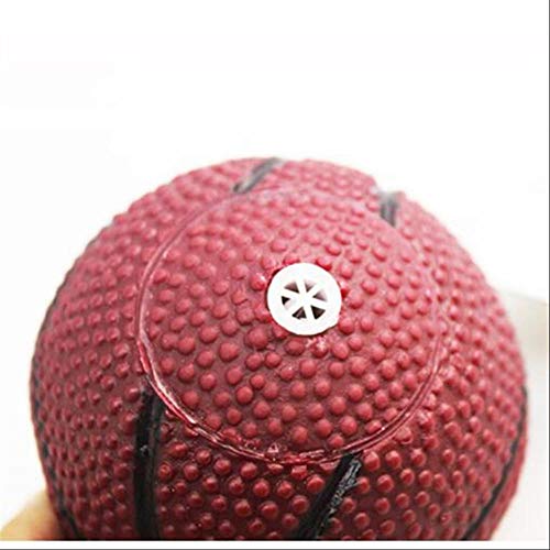 JHJK$WDX 2Pcs Perro Vocal Toy Ball Mascota Juguete Resistente a la mordedura Pelota Perro Baloncesto Sonido Juguete