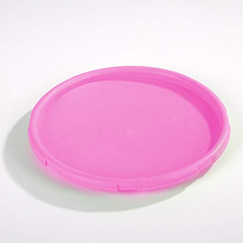 Juguetes para mascotas, suministros para adiestramiento de perros, juegos de silicona para exteriores Juegos de frisbee de plástico blando Juegos para atrapar picaduras impermeables (22 cm rosa)