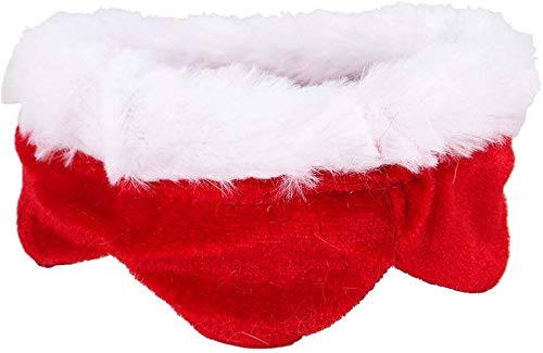 JX Pañuelo de babero de encaje para mascotas, collar de perro rojo de gato navideño Bufanda de cumpleaños de perrito lindo Decoración de pañuelo de algodón,Pequeña