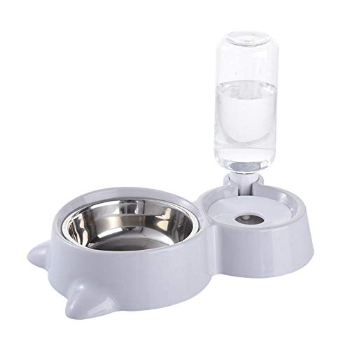 Kbsin212 Perro Bowl Dispensador de Agua automático Comedero Bebedor Orejas de Gato Cuenco formado Suministros para Mascotas para Perros 12.20 x 2.36 pulg.
