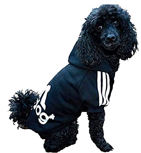KIRALOVE Disfraz de Sudadera - Camisa - Camiseta - Negro - Capucha - adidog - Perro - XL - Disfraces - Carnaval de Halloween - Idea de Regalo Original