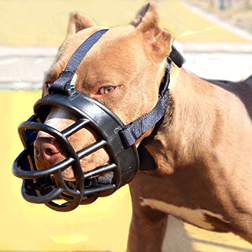 Lecimo # 2 Sin mordiente Pitbull Bozal para Perros Boquilla de Silicona Resistente para Big Dog Brush Comb