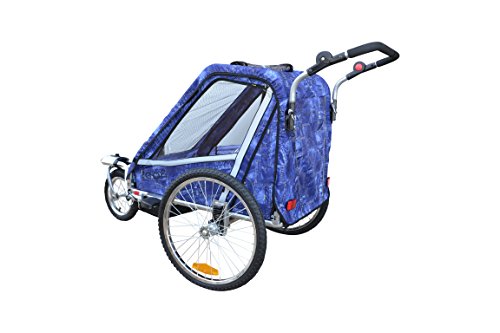 Leon paplioshop plegable bicicleta colgante Buggy con rueda delantera, para 1 o 2 niños, una puerta, New Jeans