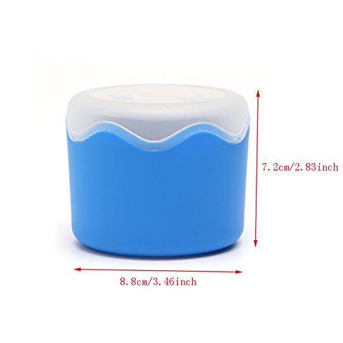 Lifet Candy - Caja de plástico para guardar dulces (tamaño pequeño, con esponja) azul