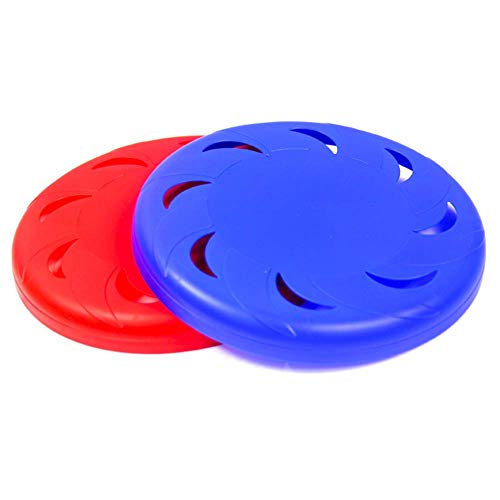 LIPETLI Disco de Perro Juguete de Entrenamiento Plástico Frisbee es Duradero para Perros Pequeños y Medianos,Blue
