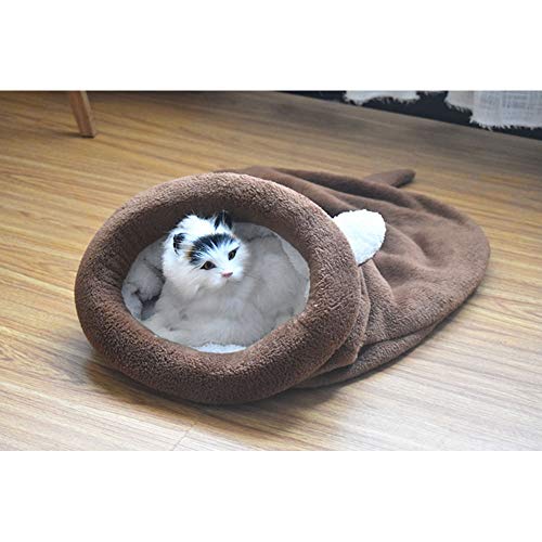 LIUYALE Mascota de la perrera, perro Mat algodón perrera Saco de dormir del gato Cama Four Seasons universal, suave cama acogedora de abrazo del animal doméstico, invierno caliente Saco de dormir Cómo