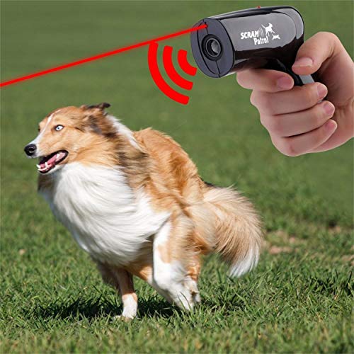 Losenlli Ultrason Perro Gato Repelente Infrares Lasee Chaser Mini Portátil Entrenador de Animales Dispositivo de Control de Parada de Corteza Suministros de Mascotas