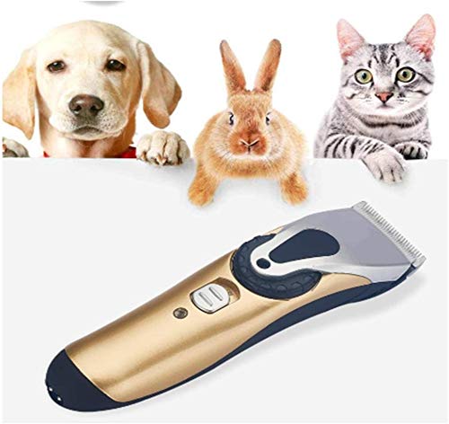 Mascota Máquina de afeitar eléctrica de 5 velocidades de cortar el pelo Conjunto de conejo gato del perro del animal Hair Clippers herramienta de aseo kits de recorte de pelo profesional inalámbrico r