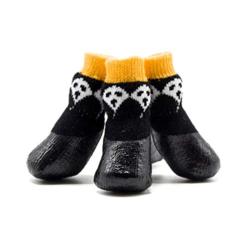 Mascotas Zapatos para Perros Algodón Caucho Impermeable Botas de Nieve Antideslizantes Calzado Calcetín para Mascotas Protector de Pata Suministros para Mascotas 4pcs / Set