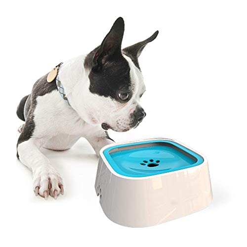 MonsterKill Recipiente de Agua para Perro/Dispensador para Mascota/Bebedero para Gatos - Mantener el Agua Limpia,1.5L (Azul)