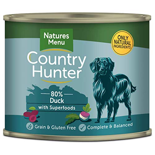 NATURES MENU Country Hunter Dog Food Can Succulent Duck Can (6 x 600g)