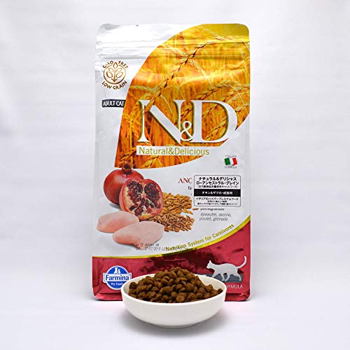 N&D Low Grain N&D Low Grain con Pollo y Granada Seca Gato kg. 1,5, Multicolor, único.