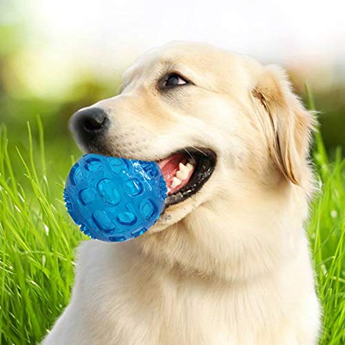 NIEFENG Juguete para Mascotas Sondeo Mascota Juguete elástico de la Bola Golden Retriever Molar Bite Diente Resistente Juguete, tamaño: 8 * 8 cm, Color al Azar de Entrega